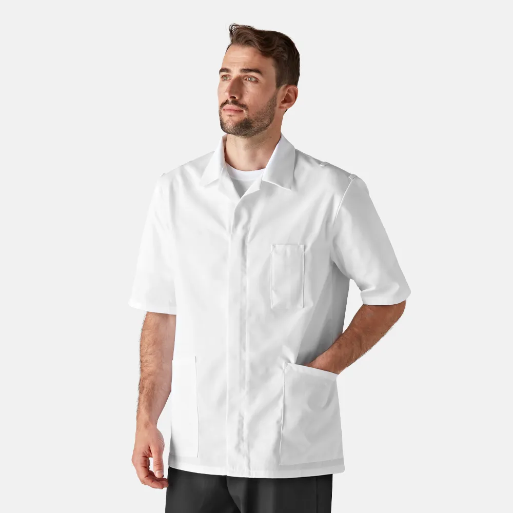 Men's White Epaulette Tunic