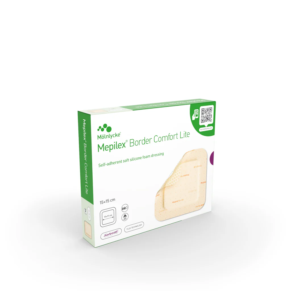 Mepilex Boarder Comfort Lite 15 x 15cm Pack of 10 - Image 3