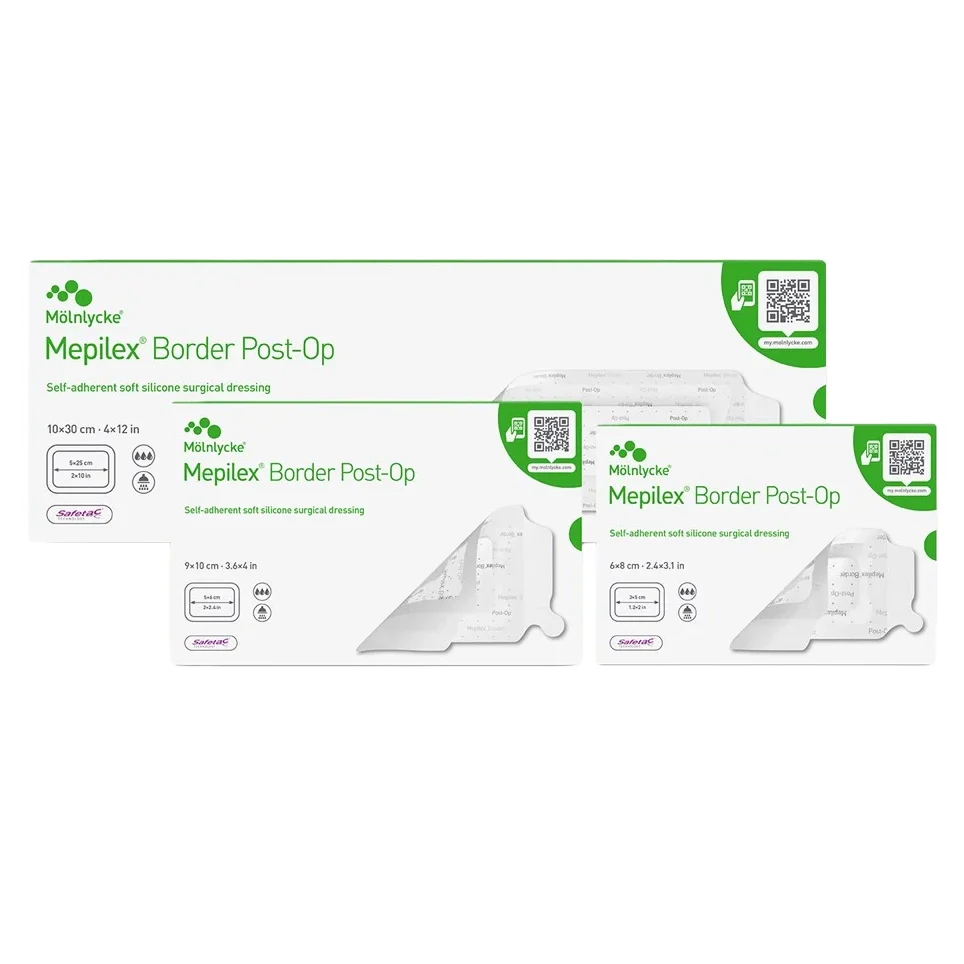 Mepilex Boarder Post Operation Dressing - 10cm x 30cm - Box of 10