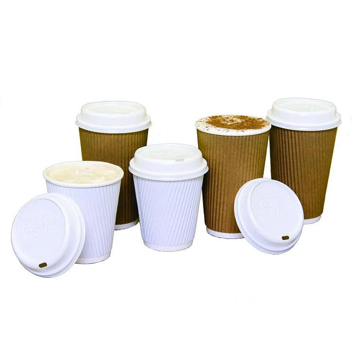 Metro Cup Rippled Cup 16oz Brown, to fit Sipsational lid  x 500
