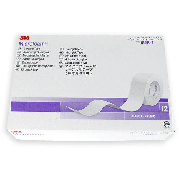 Microfoam Surgical Tape 2.5 Box of 12