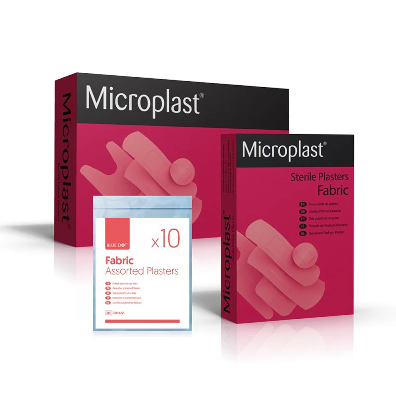 Microplast Fabric Assorted Plasters (Box 120)