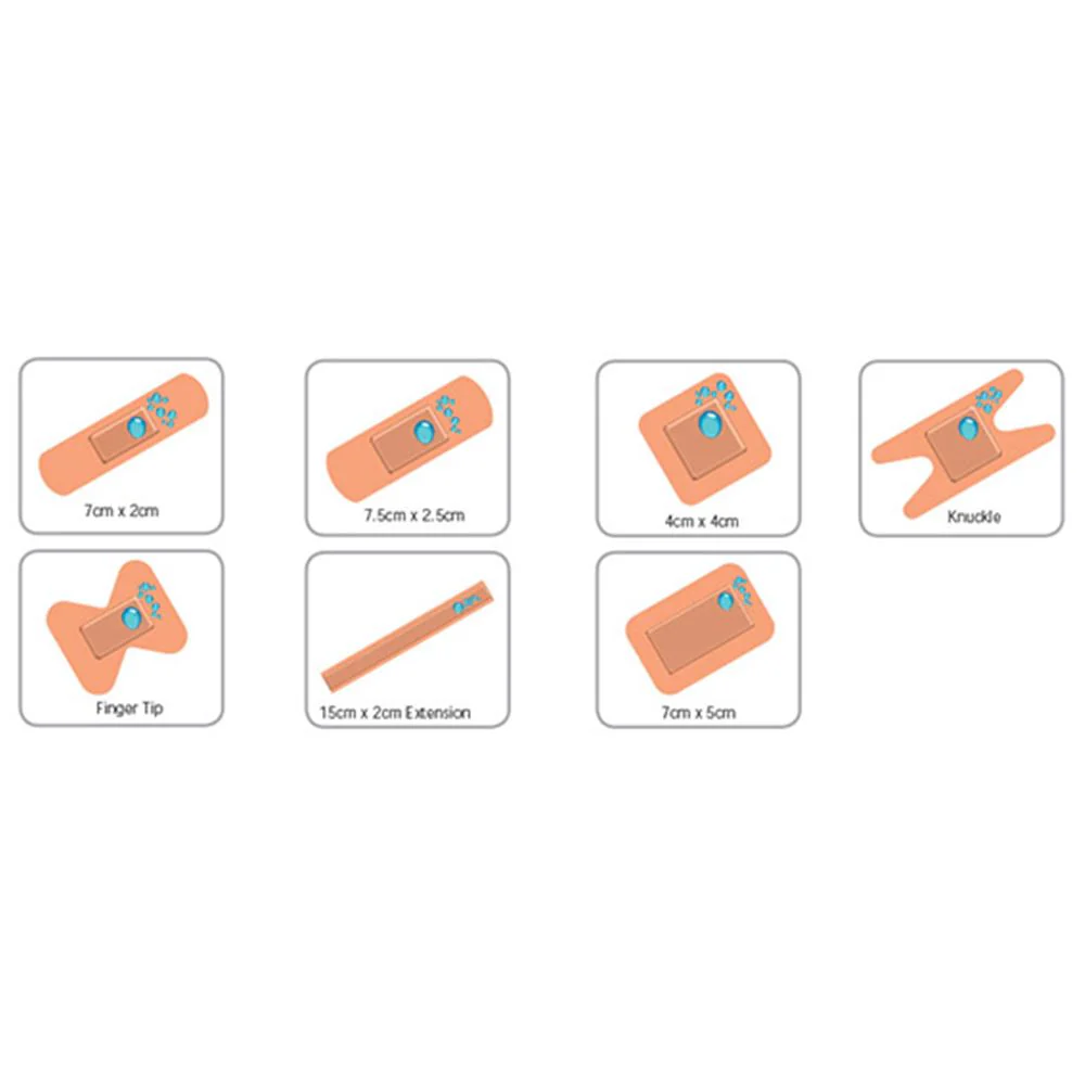 Microplast Washproof Assorted Plasters (Box 100) - Image 2