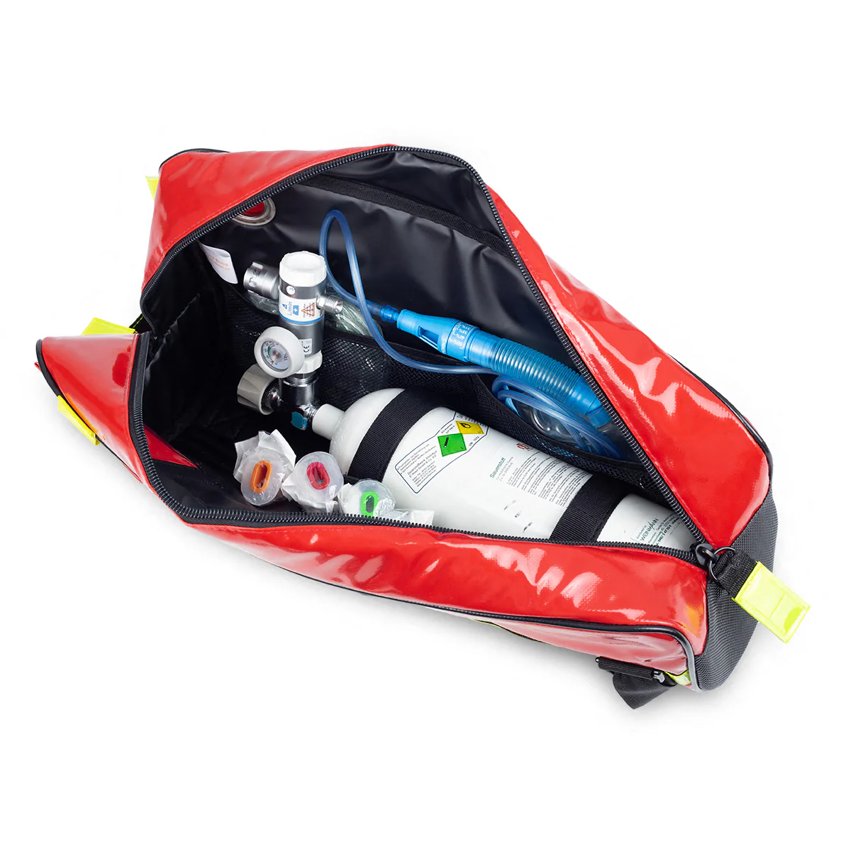 MINI TUBE's Small Oxygen Carrier Bag - Red Tarpaulin - Image 2
