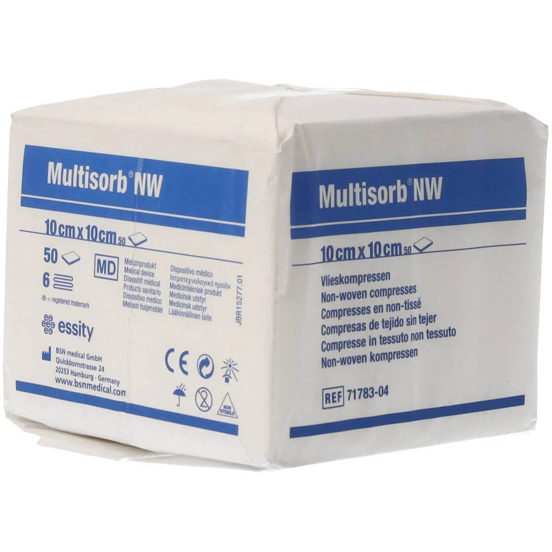 Multisorb Non-Sterile Non-Woven Swab 10cm x 10cm - 6ply Pack of 50 x 50 - Image 2