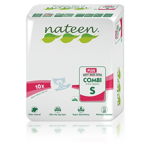 Nateen All-In-One Plus Absorbency (1800ml) x 10 Pack - Small Plus - Image 2