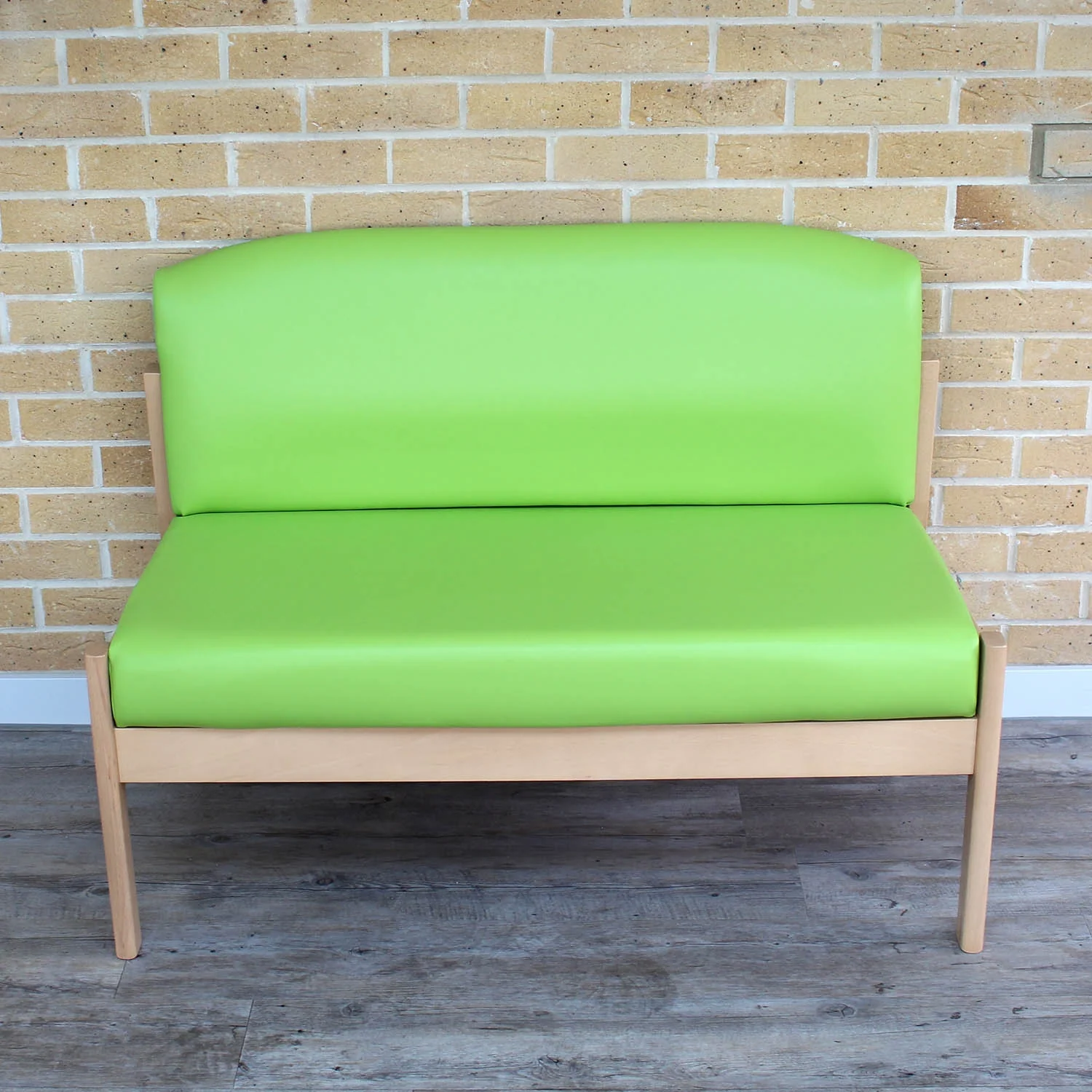 Needham Low Back 2-Seater Chair - CITRUS GREEN - CLEARANCE - Image 2