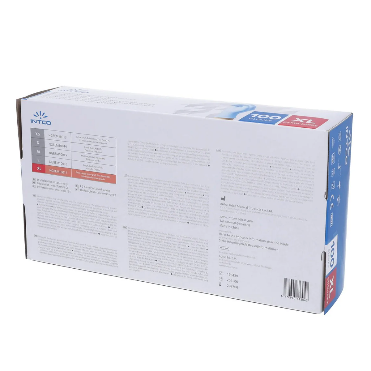 Nitrile Disposable Gloves- Extra Large- Box of 100 Gloves - Image 2