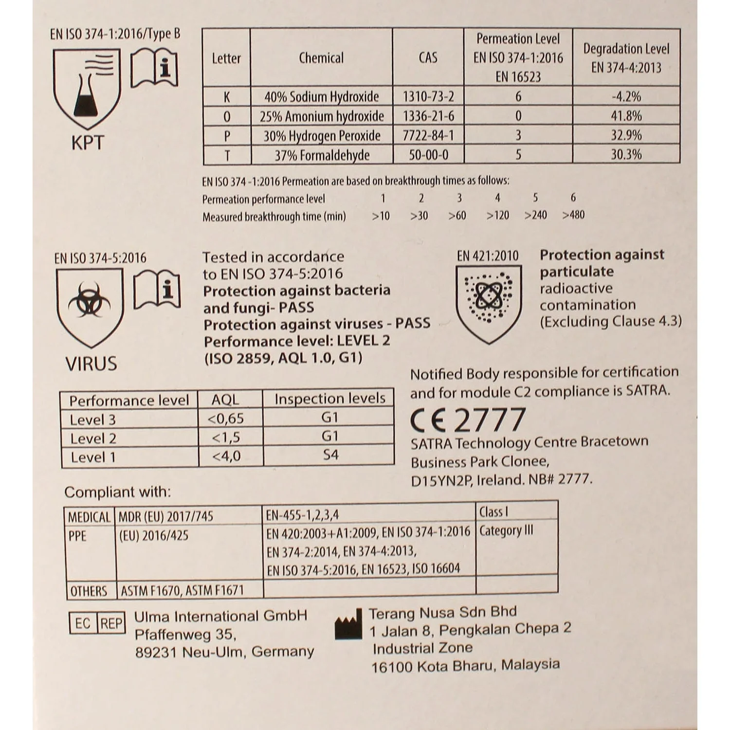 Nitrile Glove x 100 - Large - PPE Cat III - Image 8