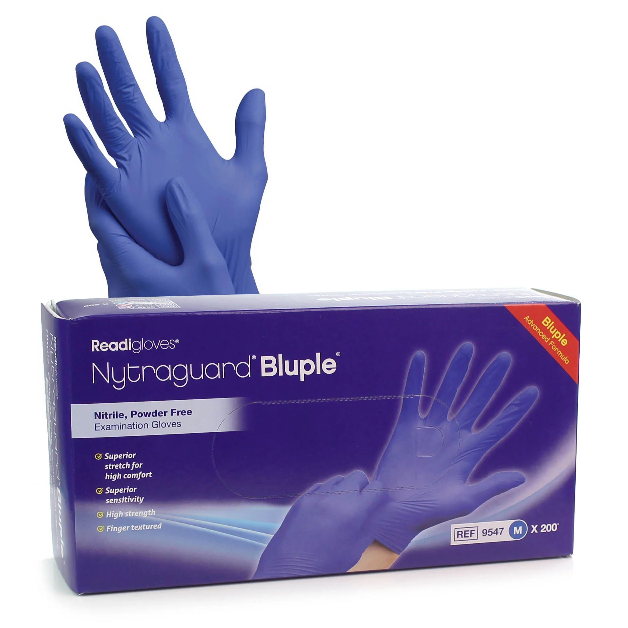Robinsons Nytraguard Bluple Nitrile Gloves Large x 200 [EN455 Medical Grade] - Image 5