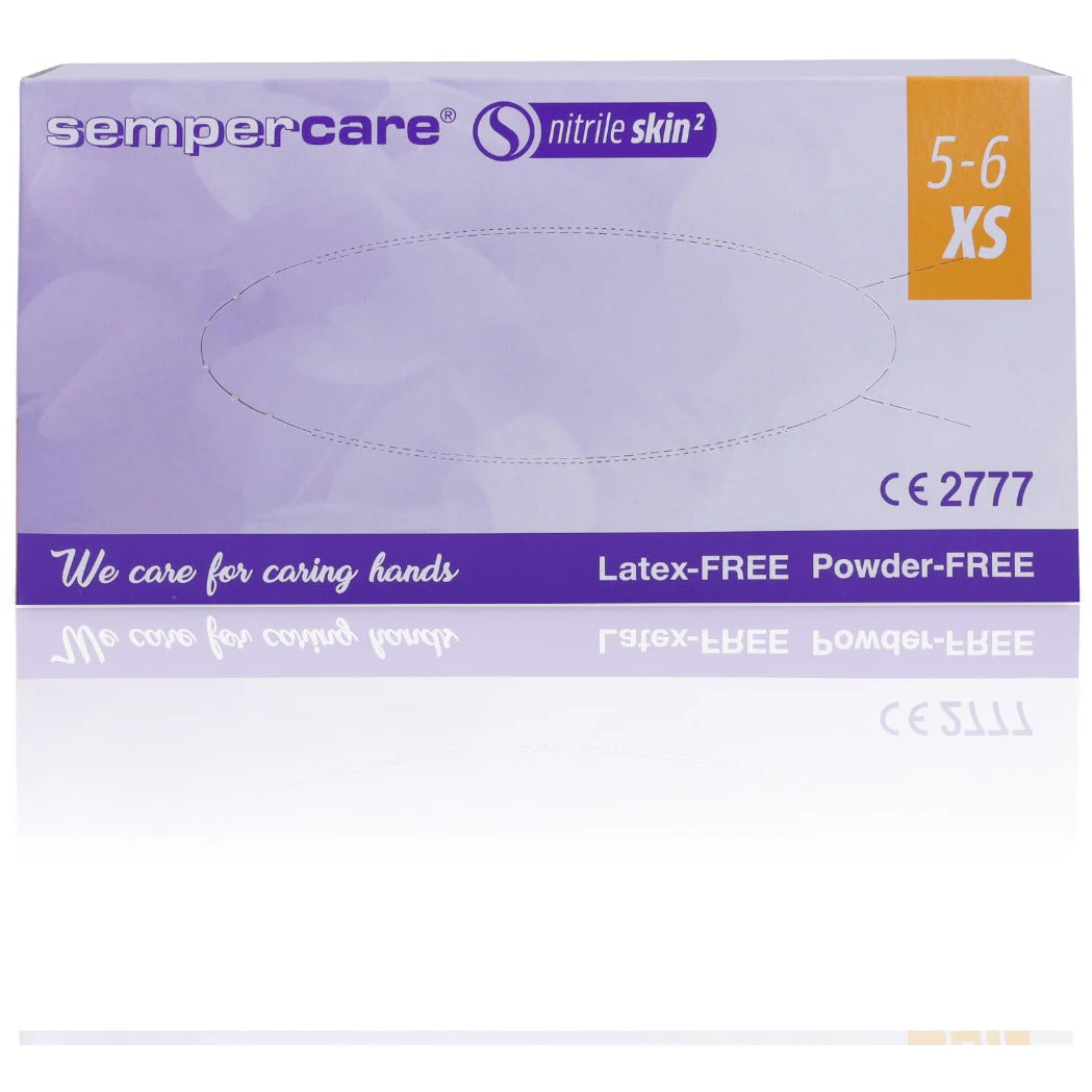 Nitrile Gloves Sempercare Skin2 - Extra Small x 200 - Image 2