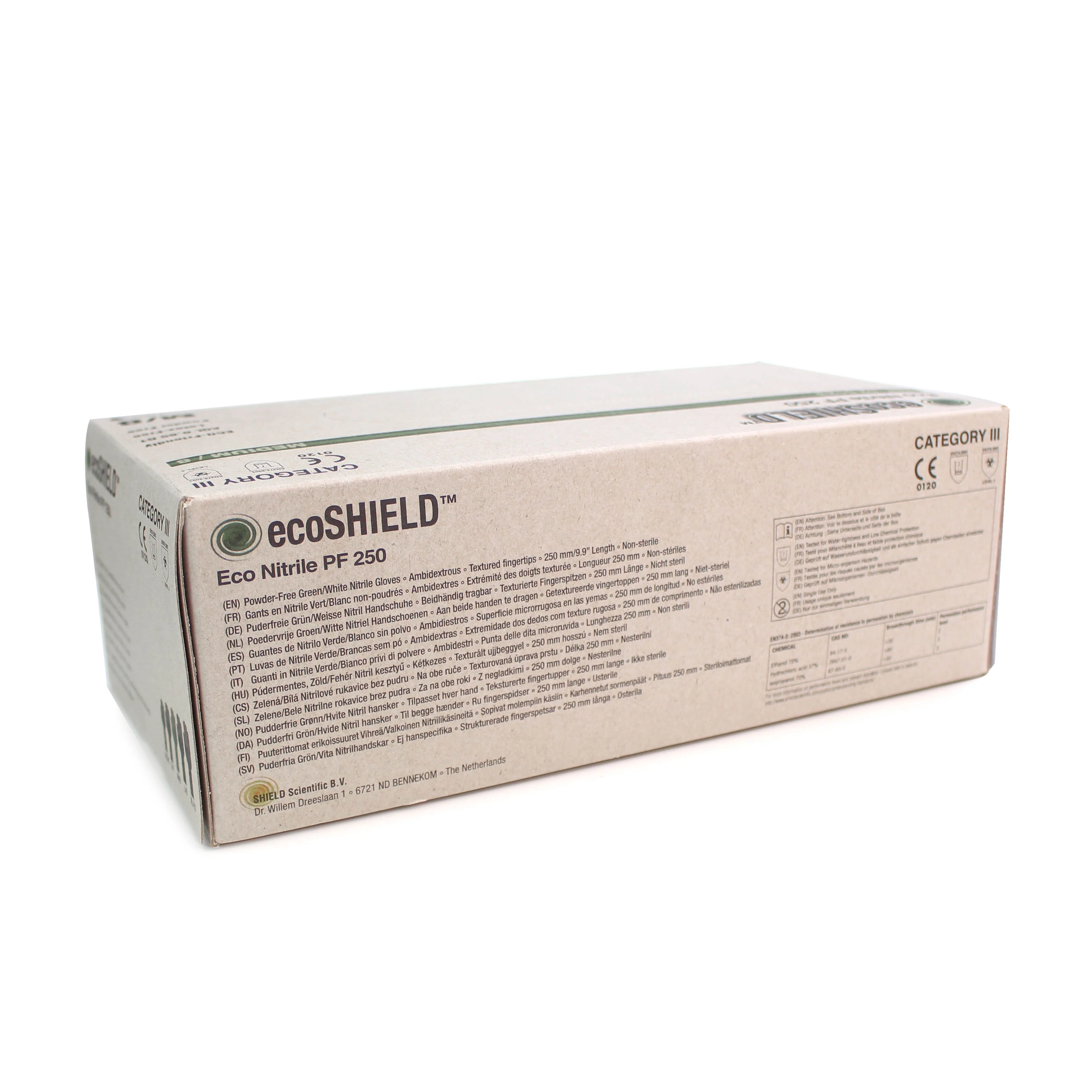 Green Nitrile Powder Free Gloves - Box of 150 - Medium - Image 4