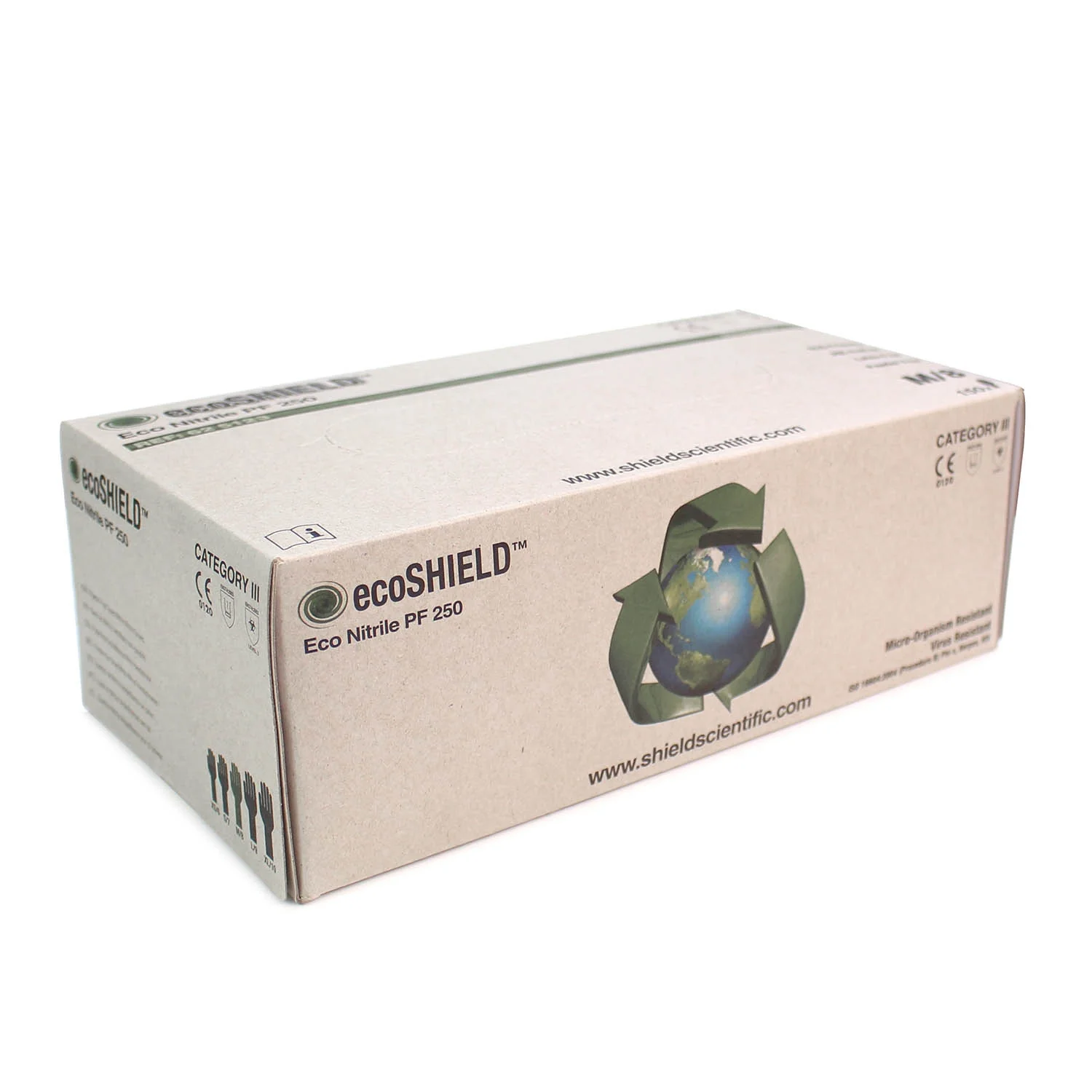 Green Nitrile Powder Free Gloves - Box of 150 - Medium - Image 5