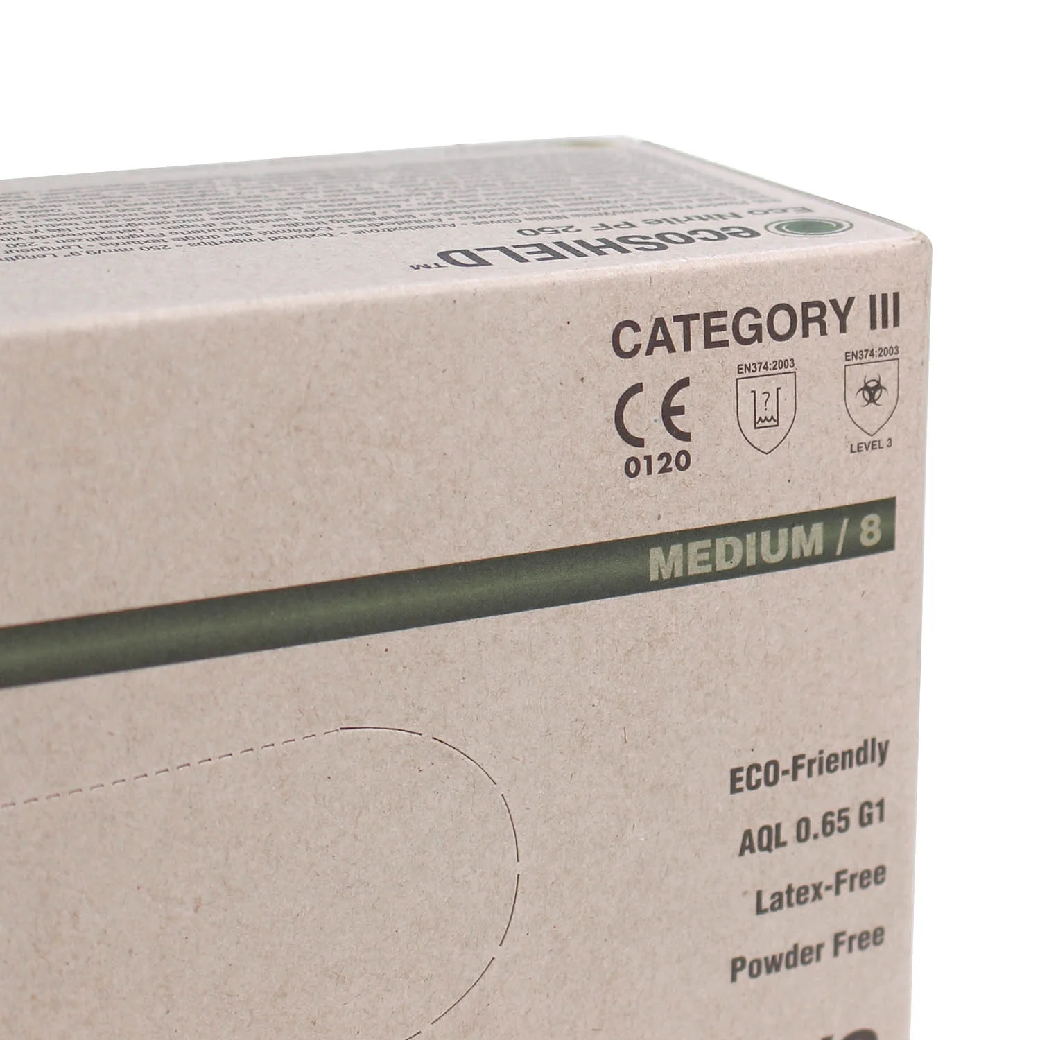 Green Nitrile Powder Free Gloves - Box of 150 - Medium - Image 6