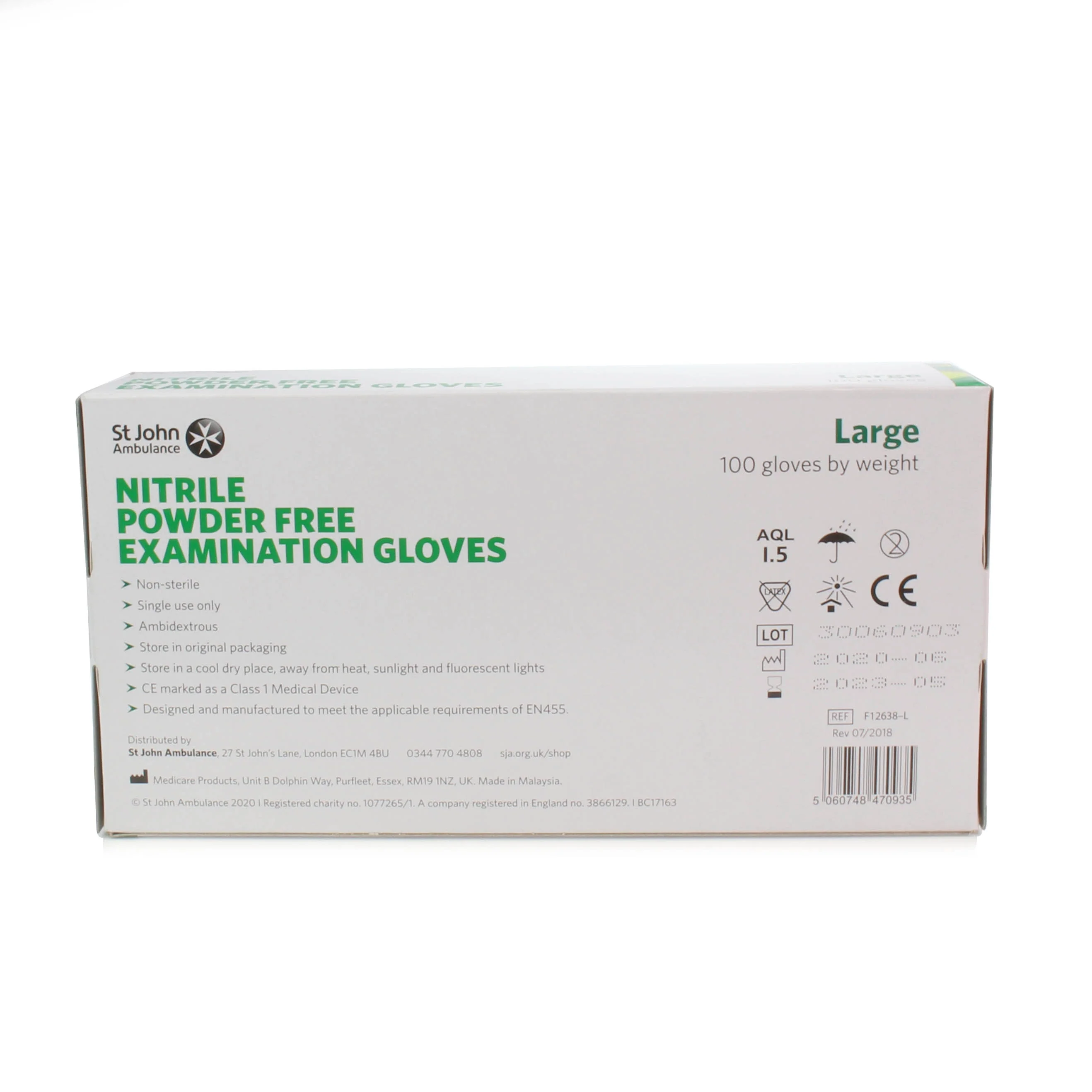 Nitrile Powder Free Examination Gloves x 100 - Medium [AQL 1.5] - Image 5