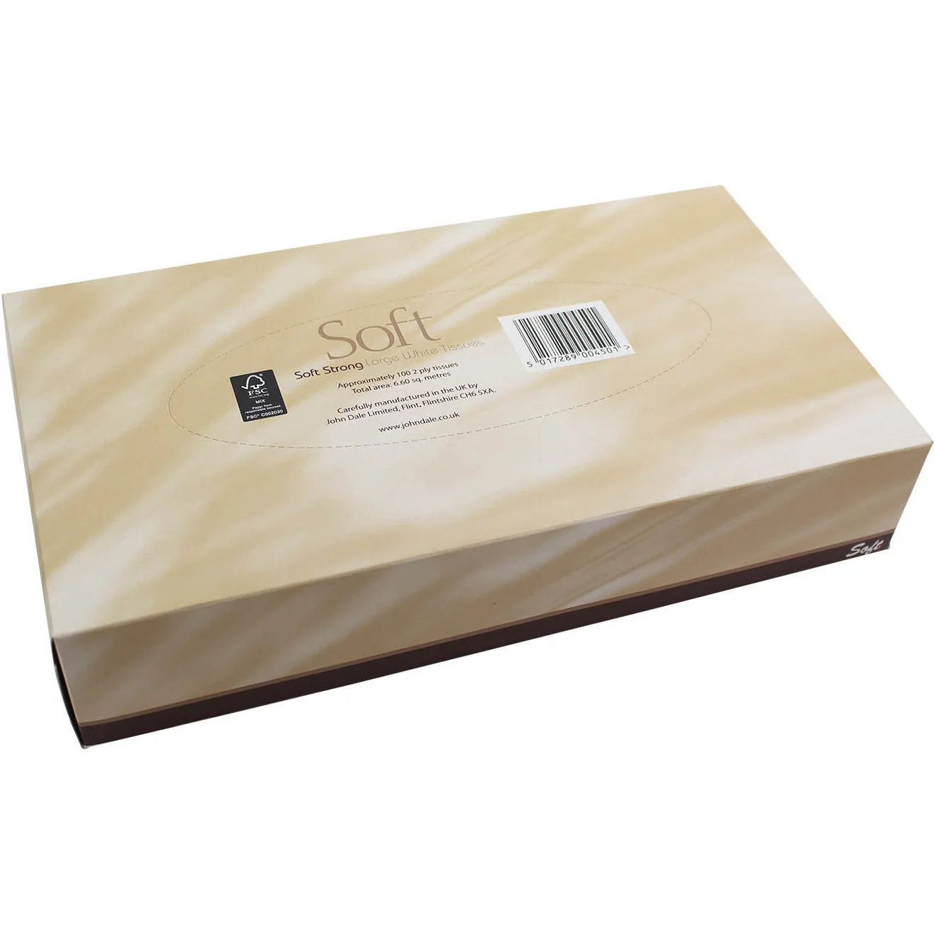 Optimum White Facial Tissue 2ply - 100 sheets - Case of 24