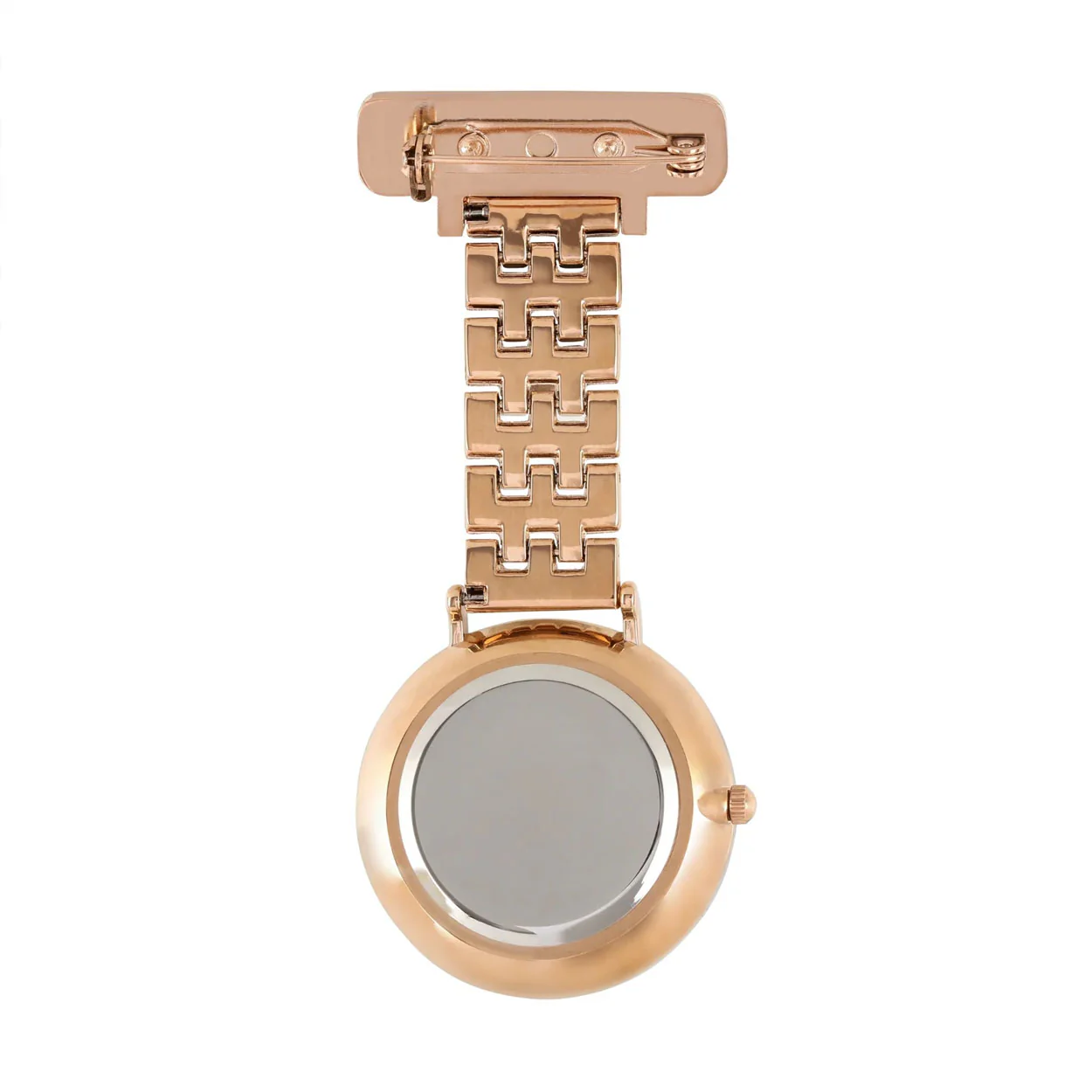 Annie Apple Nurses Fob Watch - Aurora - Grey/Rose Gold - Link - 35mm - Image 3