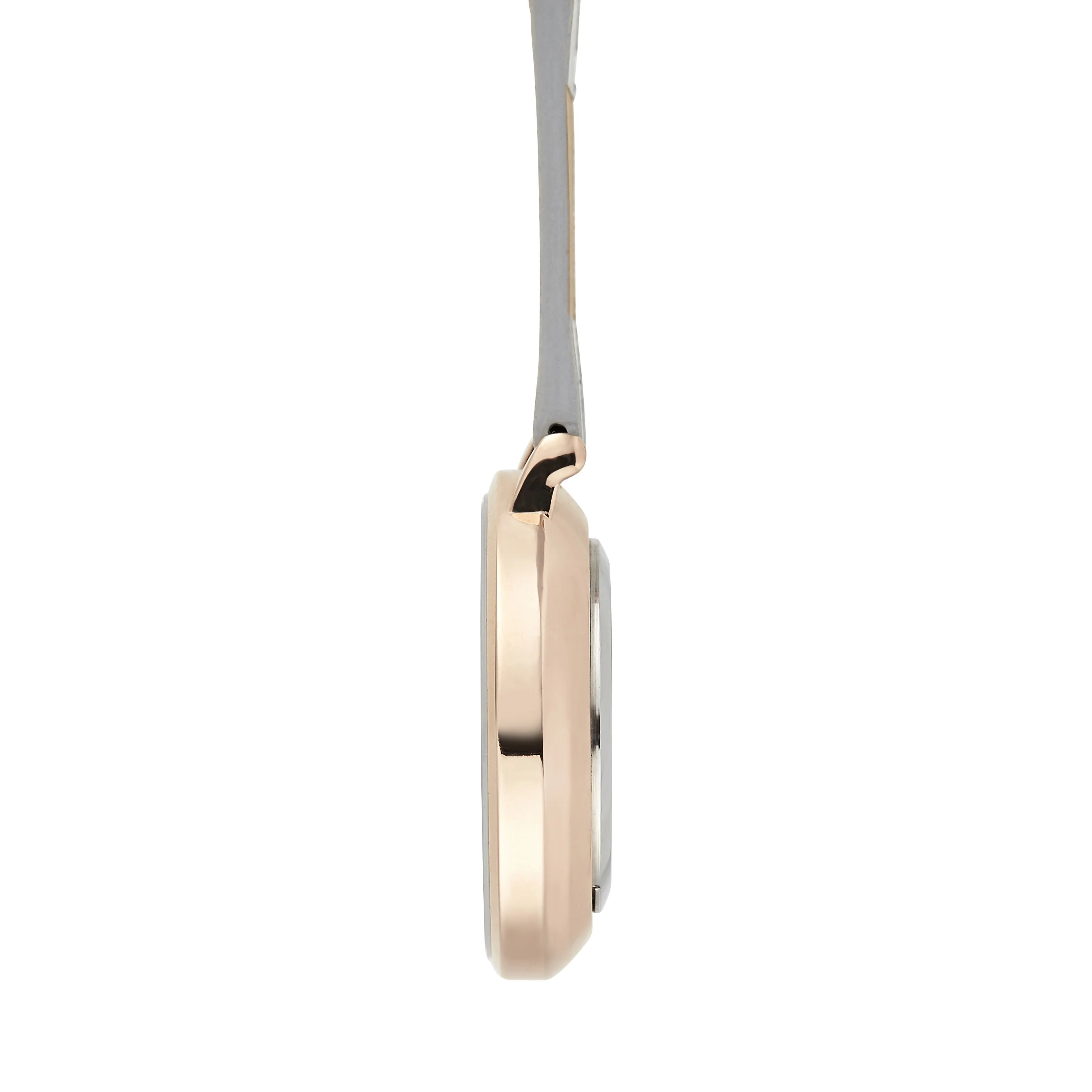 Annie Apple Nurses Fob Watch - Aurora - Marble/Rose Gold/Grey - Leather - 35mm - Image 2