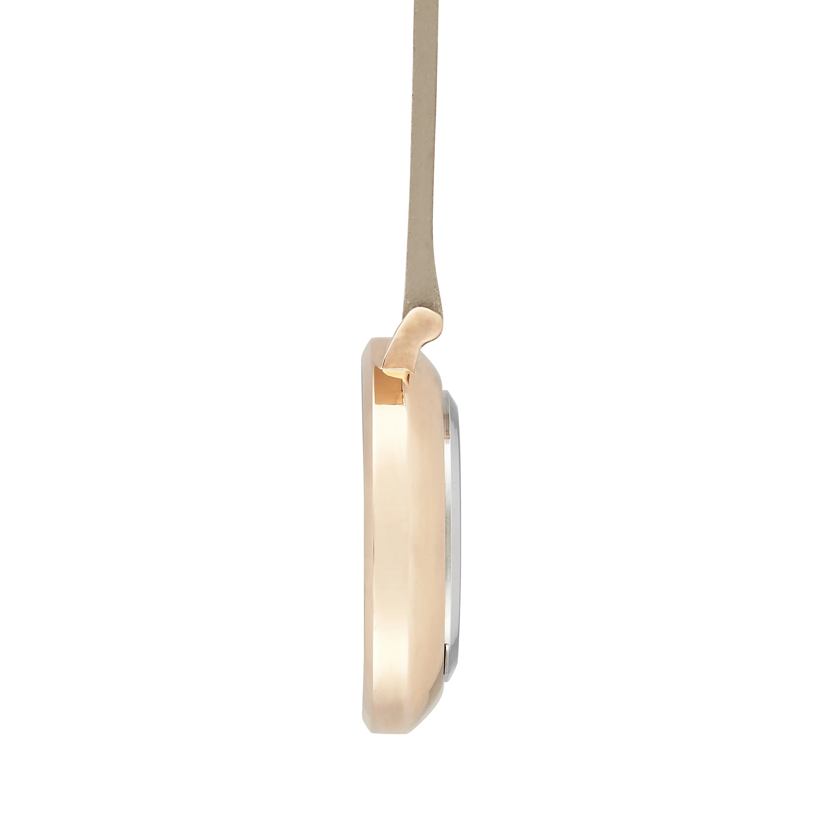 Annie Apple Nurses Fob Watch - Aurora - Rose Gold/Grey, Numbered - Leather - 35mm - Image 3