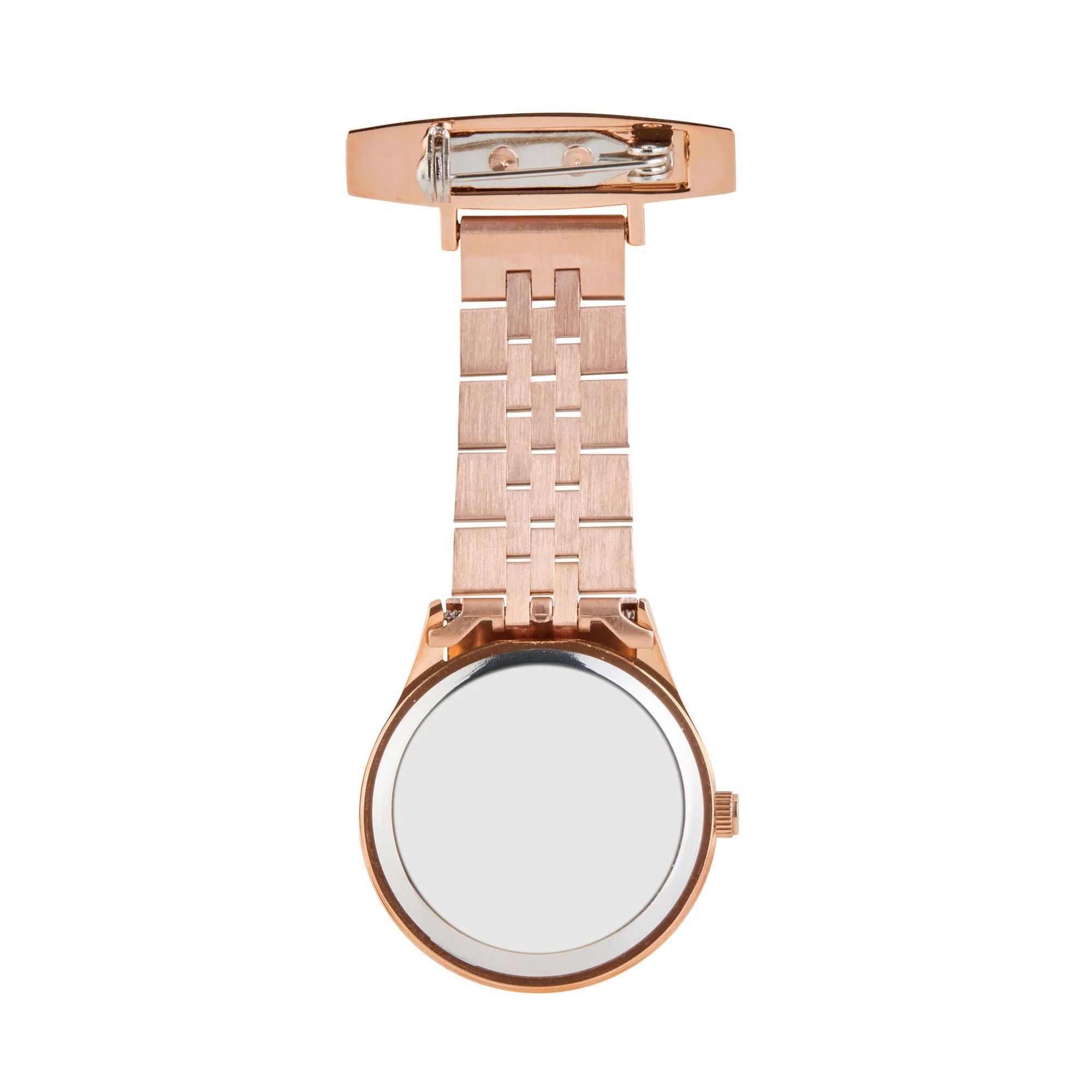 Annie Apple Nurses Fob Watch - Callista - Blue/Rose Gold - Link - 35mm - Image 3