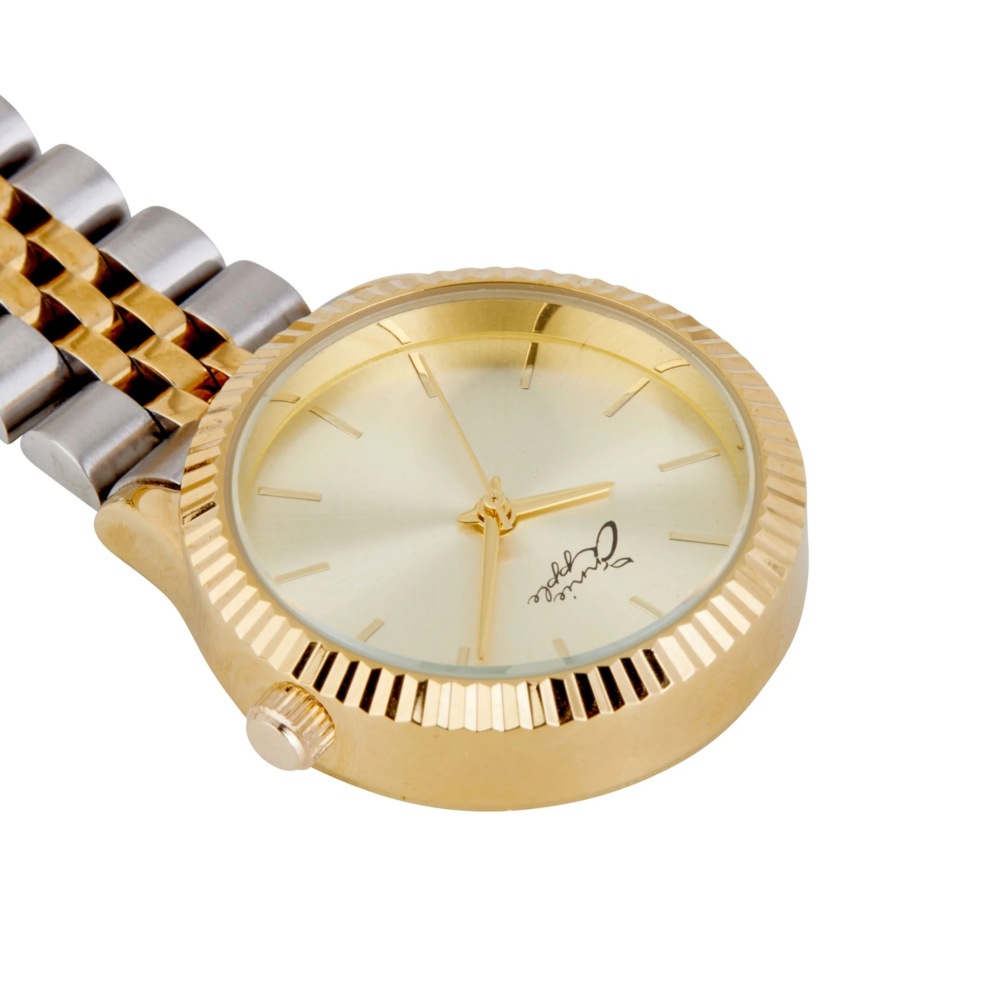 Annie Apple Nurses Fob Watch - Callista - Gold/Silver - Link - 35mm - Image 4
