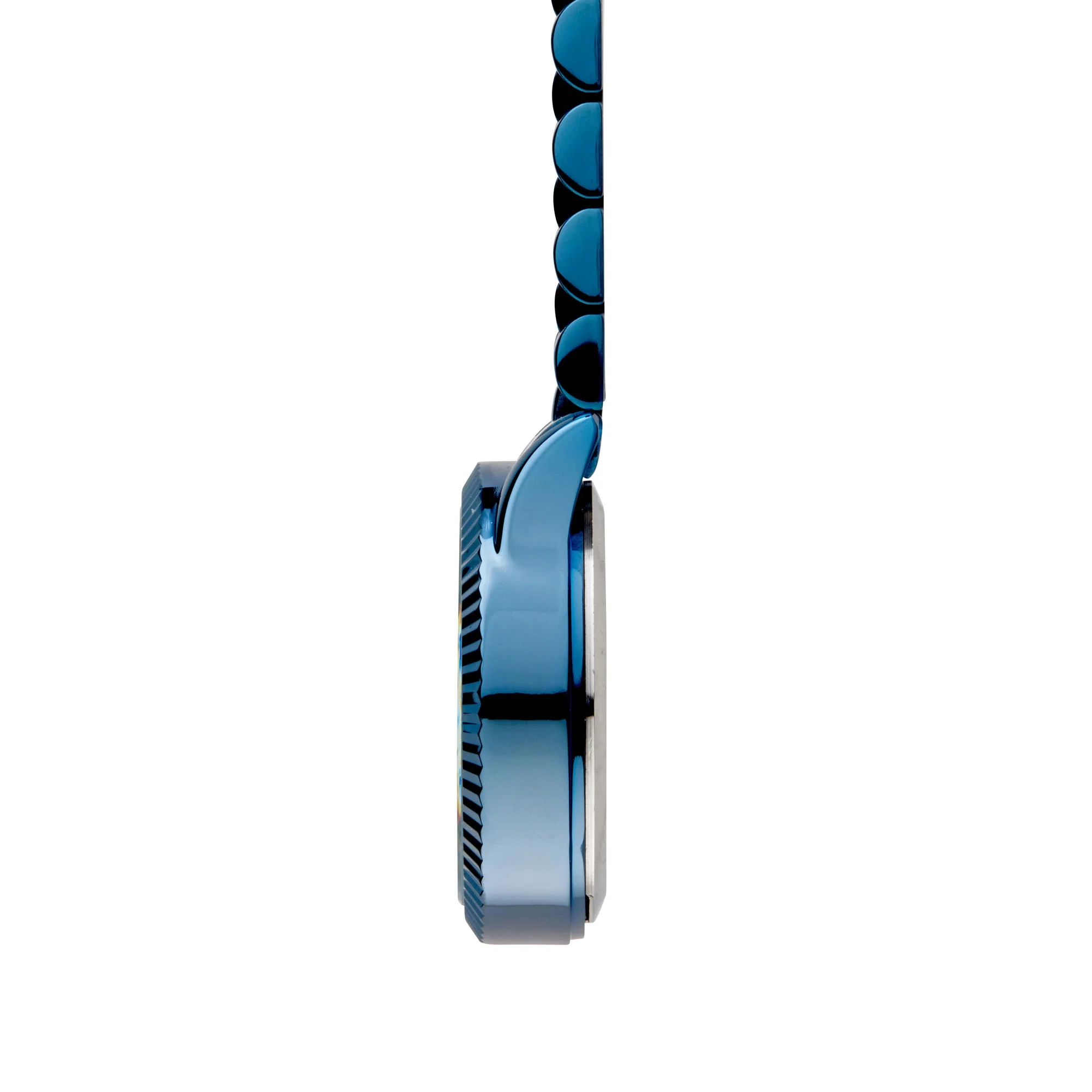 Annie Apple Nurses Fob Watch - Callista - Rose Gold/Blue - Link - 35mm - Image 2