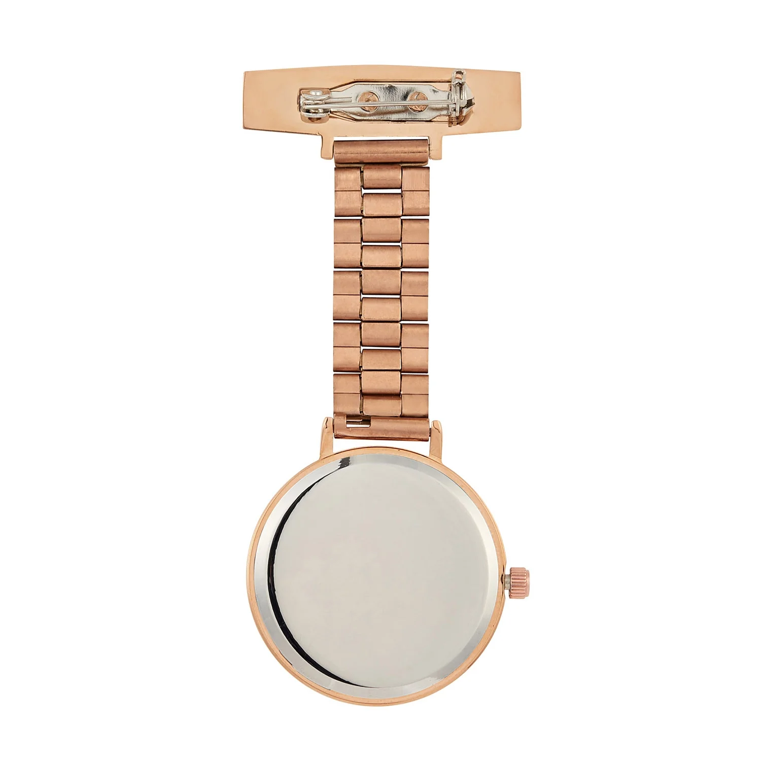 Annie Apple Nurses Fob Watch - Meraki - Pearl/Rose Gold - Link - 35mm - Image 3