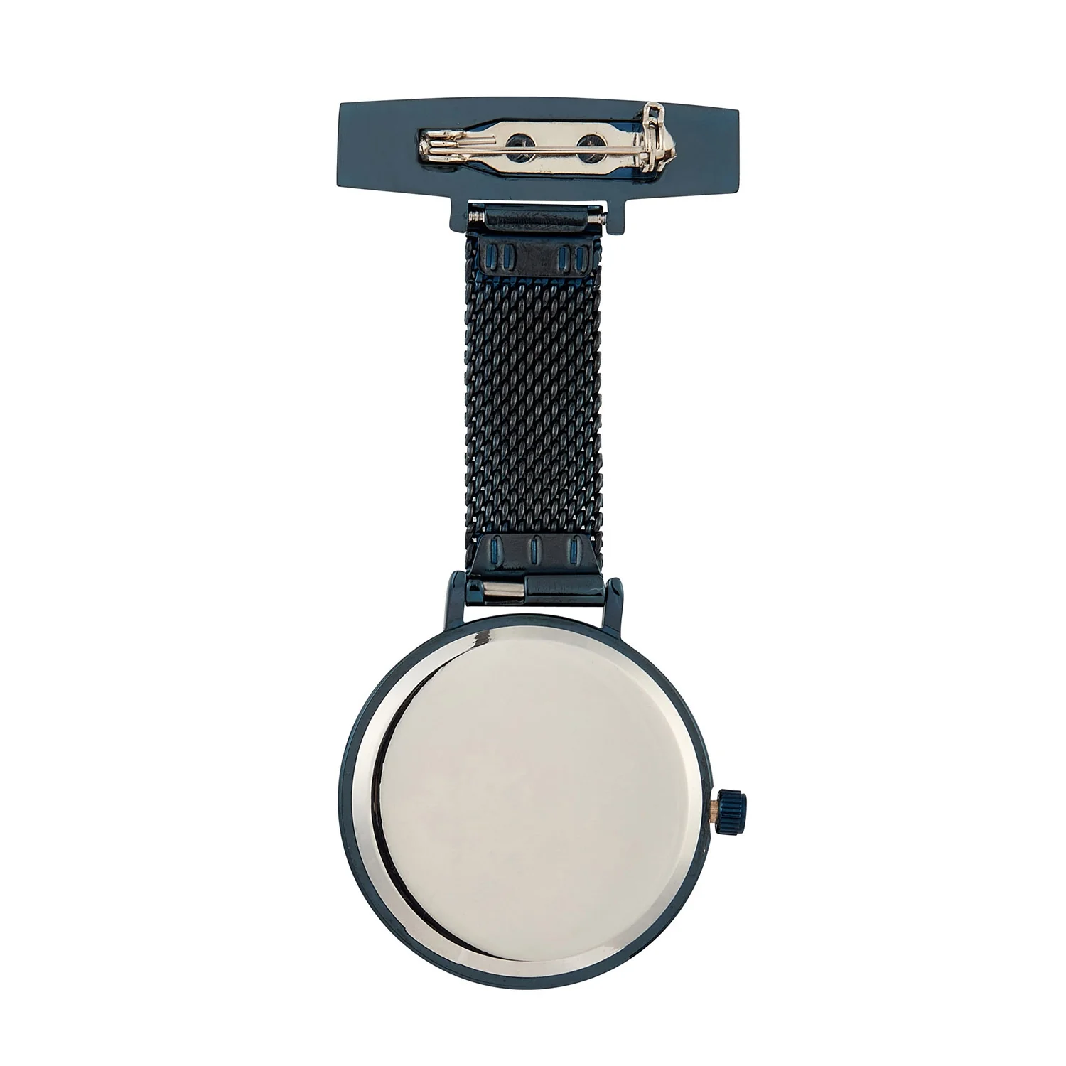 Annie Apple Nurses Fob Watch - Meraki - Rose Gold/Blue - Mesh - 35mm - Image 5