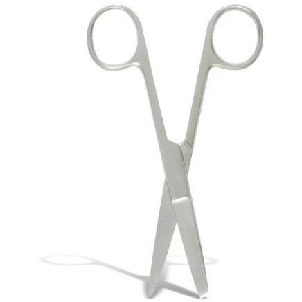 Nurses Scissors -  Stainless Steel 5" -  Sharp/Sharp