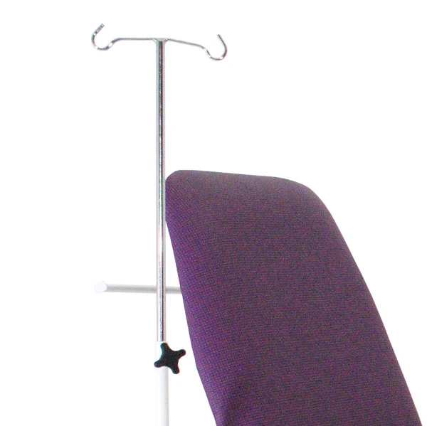 Optional IV drip pole