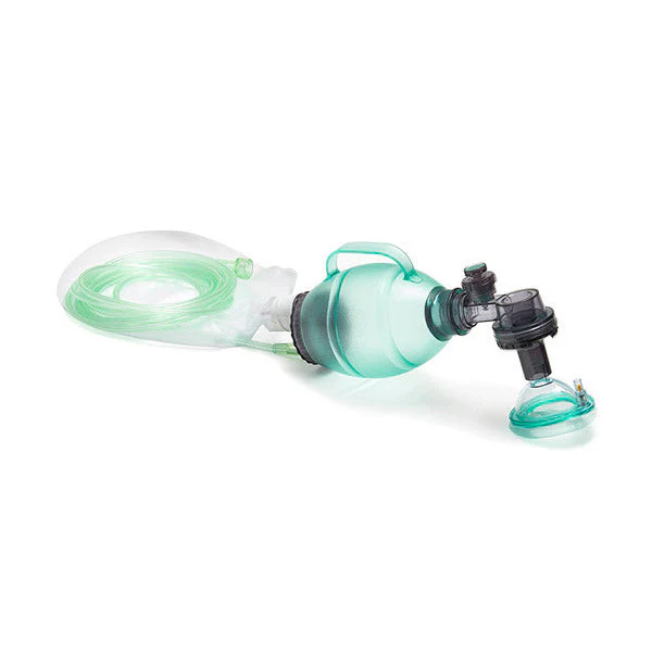 Paediatric BVM resus system, 550ml bag pressure relief valve (40cm H20), s 1 mask -Single