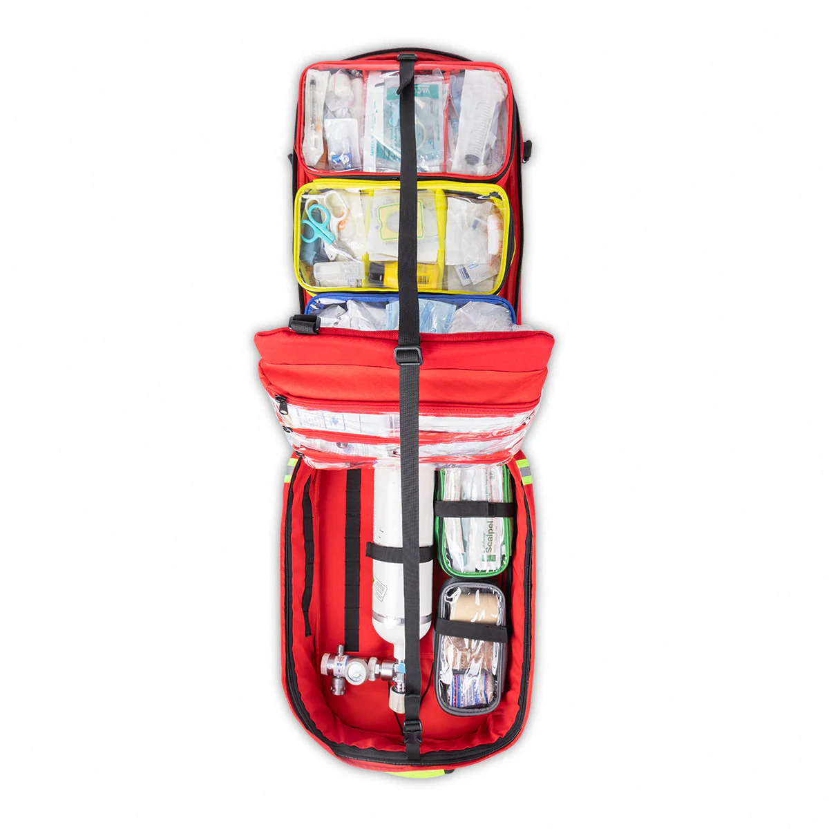 Paramed's - Big Sized Rescue and Tactical Backpack - Red - Image 7