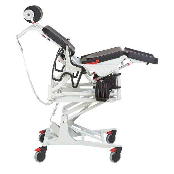 Phoenix  Tilting Shower Chair Commode (150kg) - Electric Adjustable Height, Inc Seat with Hygiene Opening, Bucket Device & Bucket - Image 2