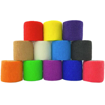 Pink Cohesive Bandage - Latex - 5cm x 4.5m - Pack Of 12