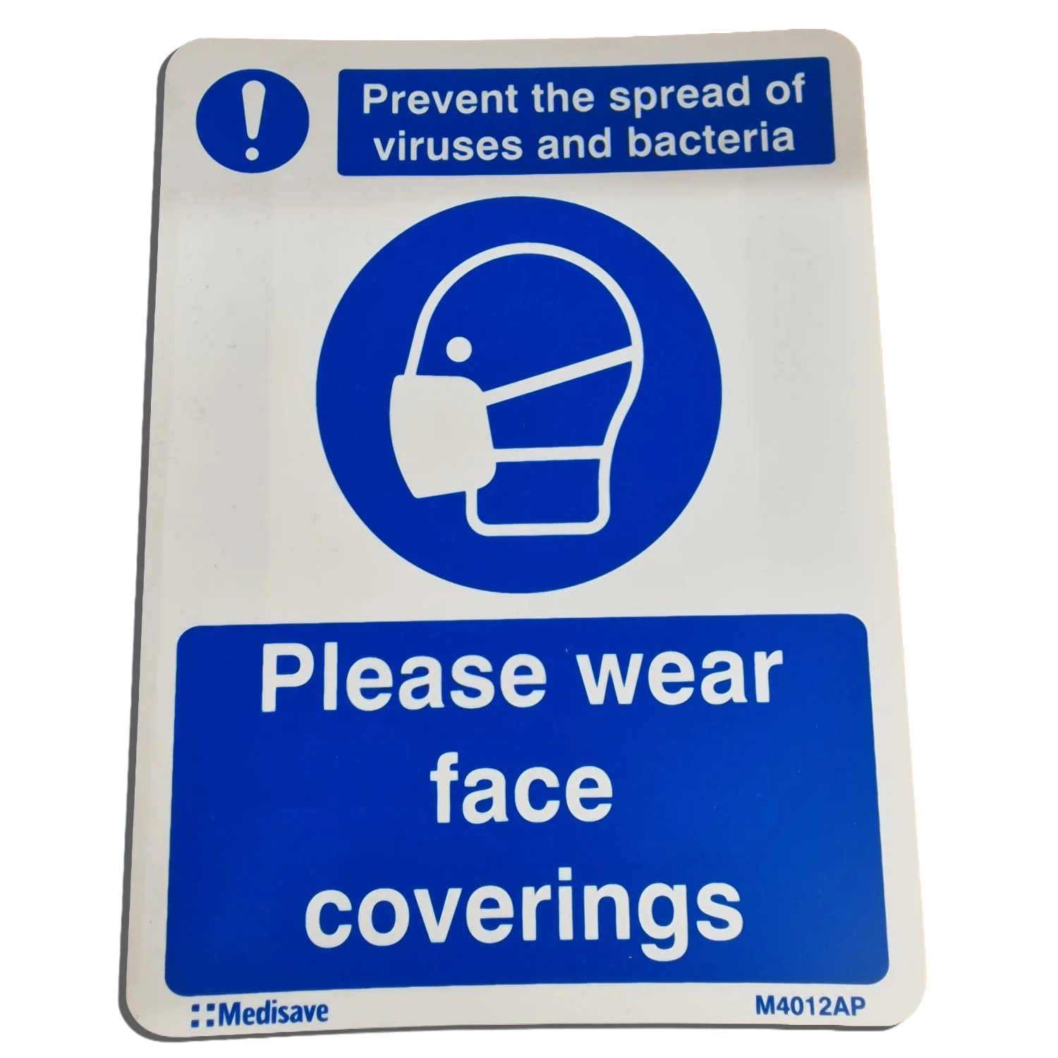 Please Wear Face Covering Sign 150mm x 200mm - CLEARANCE