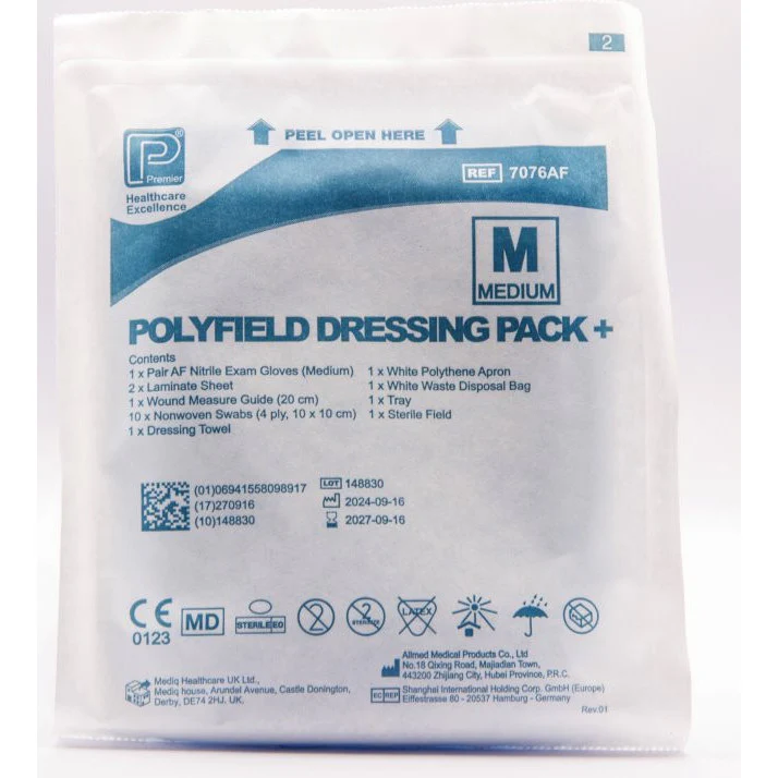 Polyfield Patient Pack Plus (Medium gloves) Pack of 10
