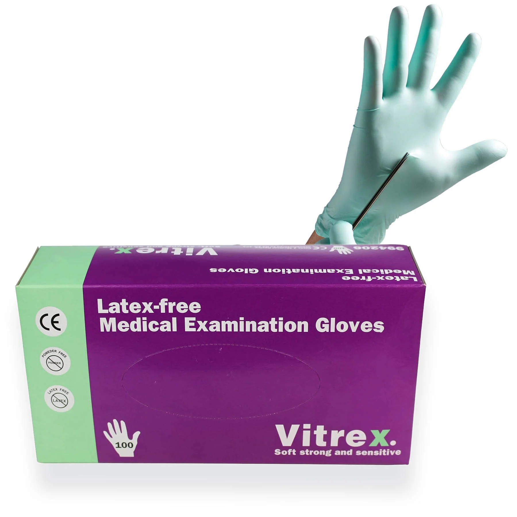 Powder Free Gloves - Medium x 100