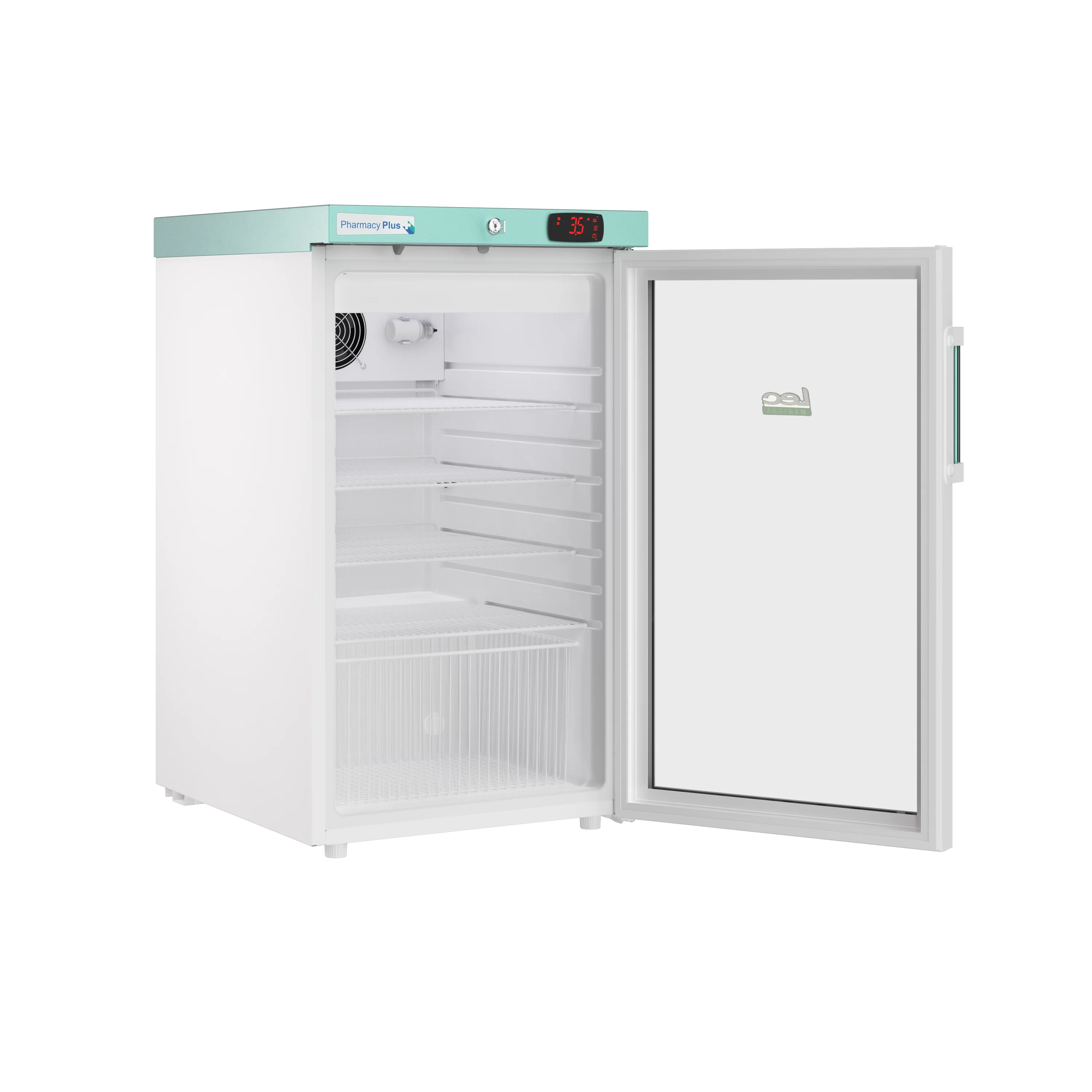 PPGR120BT - LEC 120L Pharmacy Plus Undercounter Fridge with Glass Door - Image 3