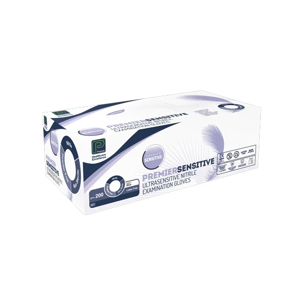 Premier U'Sensitive Nitrile Examination Gloves (L) - Pack of 200