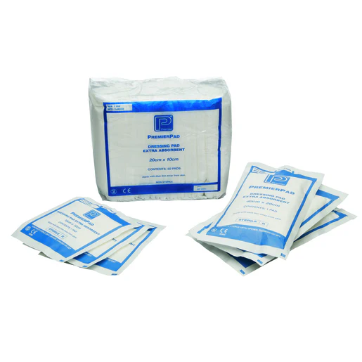Premierpad Sterile Extra Absorbent Pad, 40 x 20cm, Per Pack 8