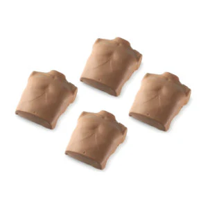 Prestan Torso Dark Skin Replacement for Adult Manikin - Pack of 4