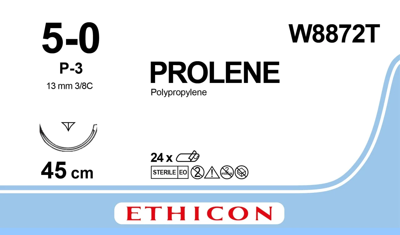PROLENE monofilament 1xP-3 PRIME 5-0 45cm - Box of 24
