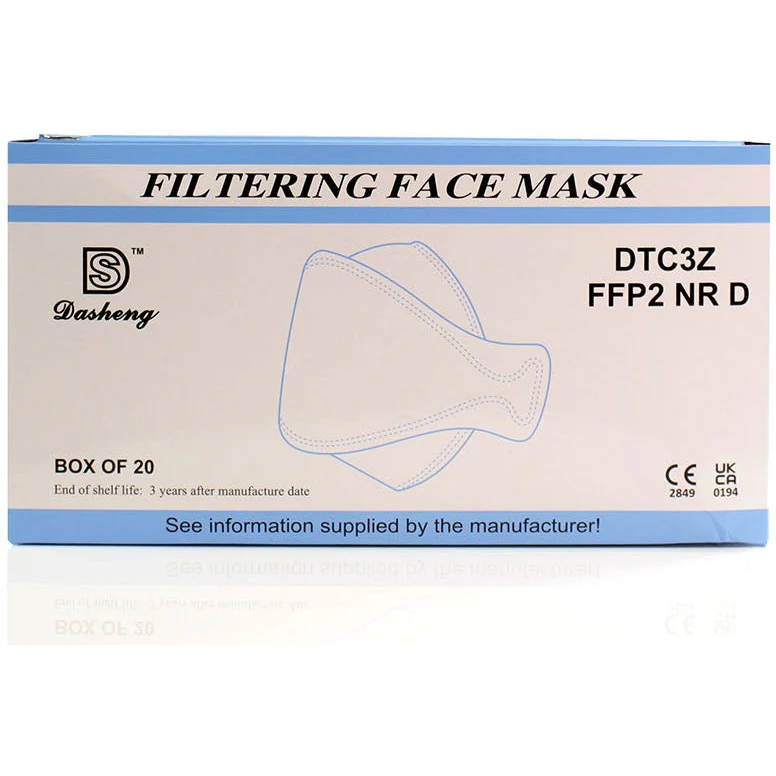 FFP2 Unvalved Face Mask (Box of 20 Masks) - Image 2