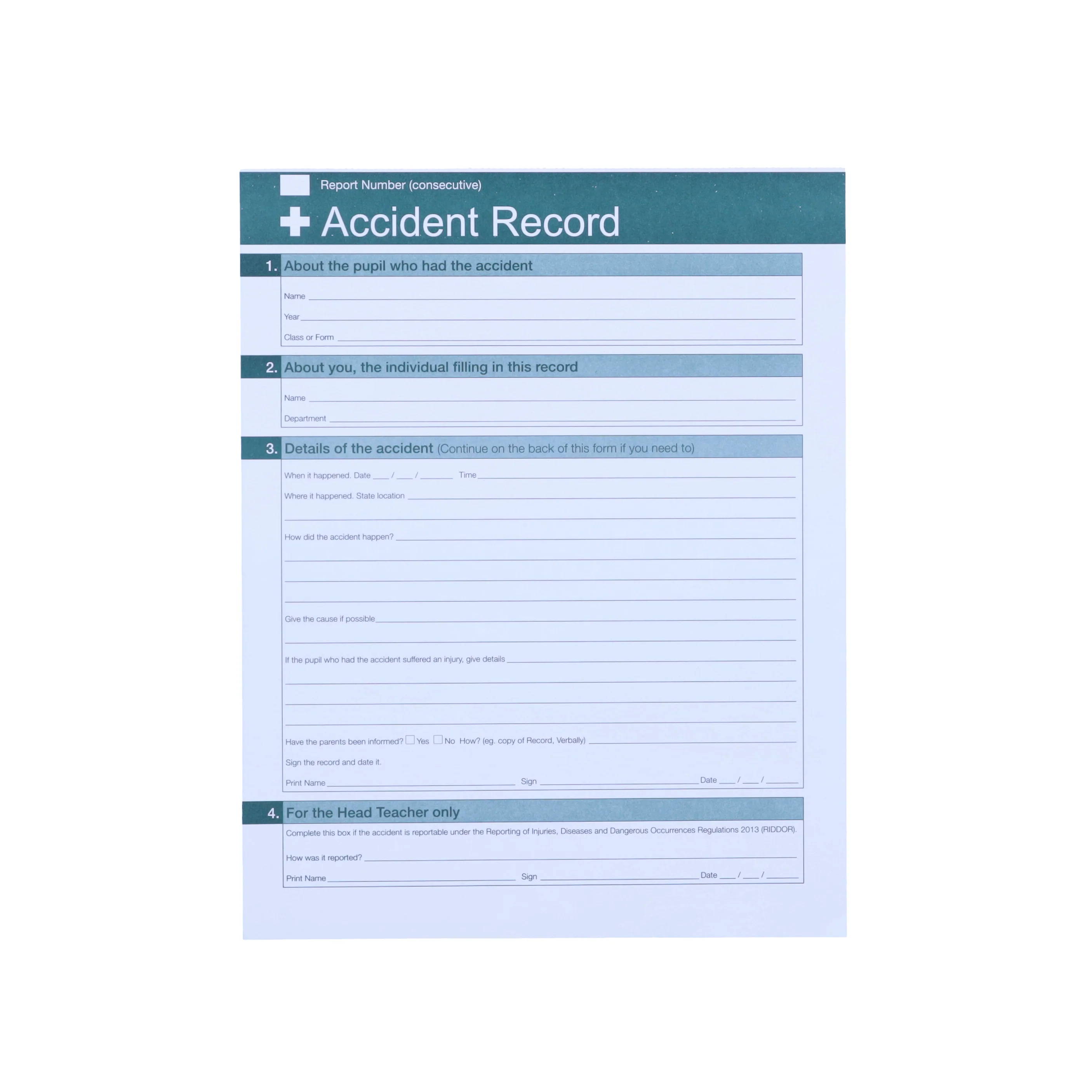 Pupil Accident Book - Image 3