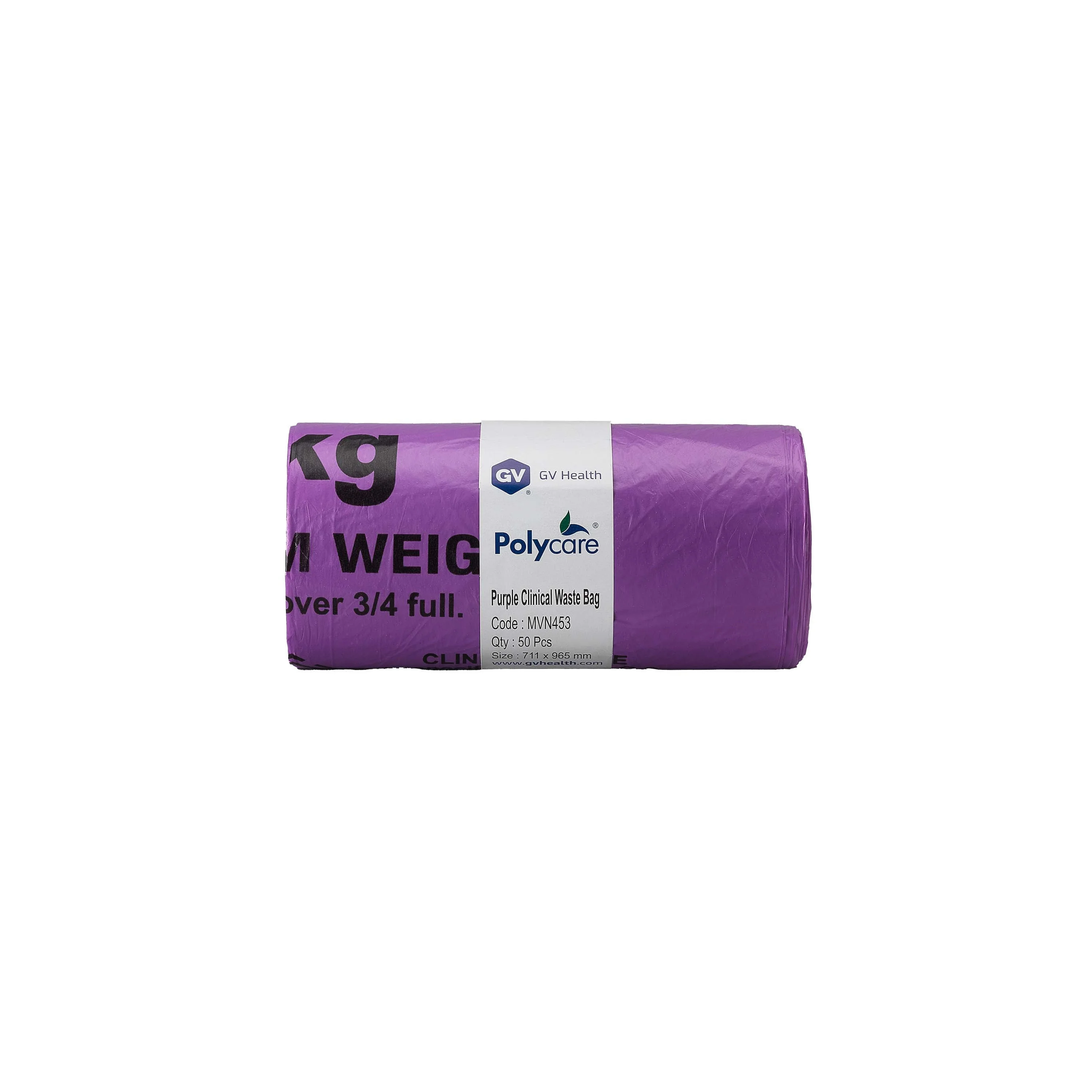 Purple - Cytotoxic Bag - Large 90L - Roll of 50