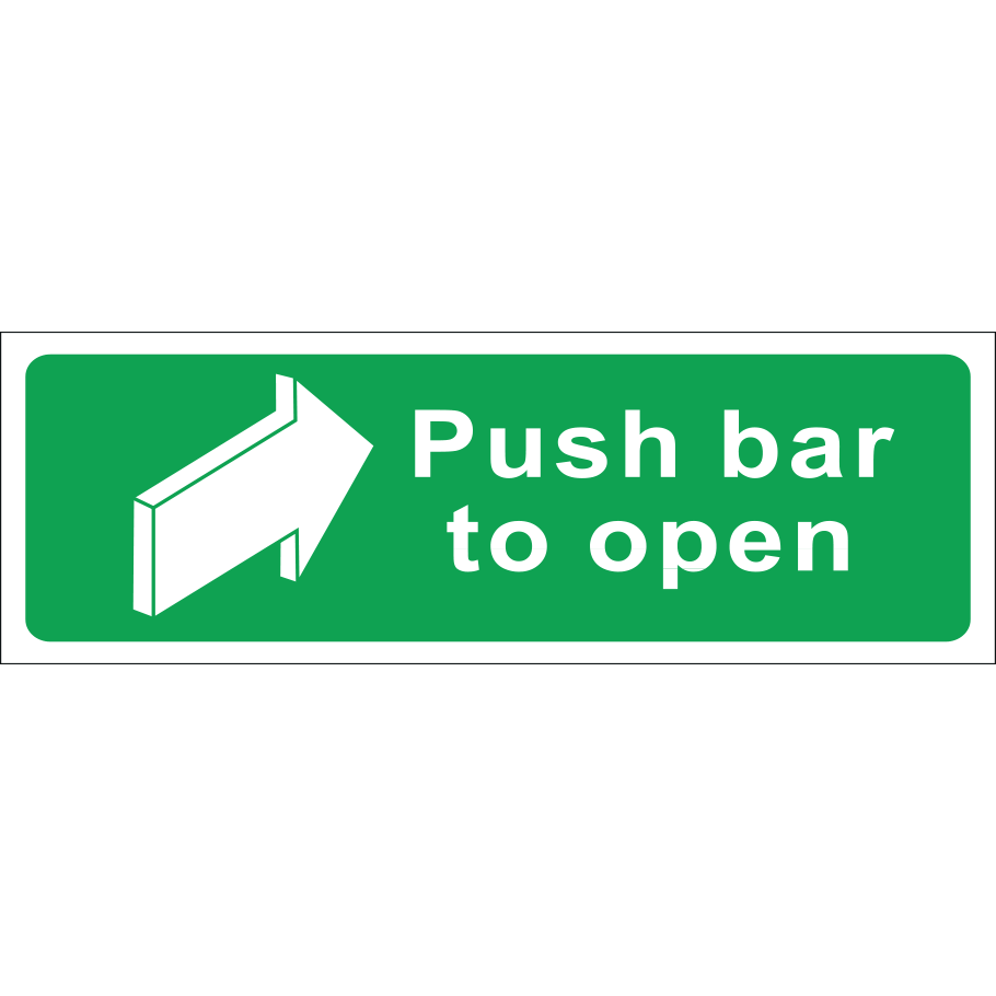 PUSH BAR TO OPEN S/A VINYL 150 x 450