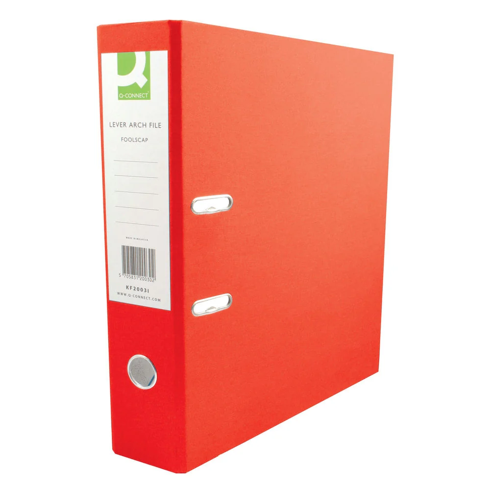 Q CONNECT 70MM Lever Arch File A4 Red