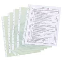 Q-Connect Punched Pockets Polypropylene 50 Micron A4 Clear (Pack of 100)
