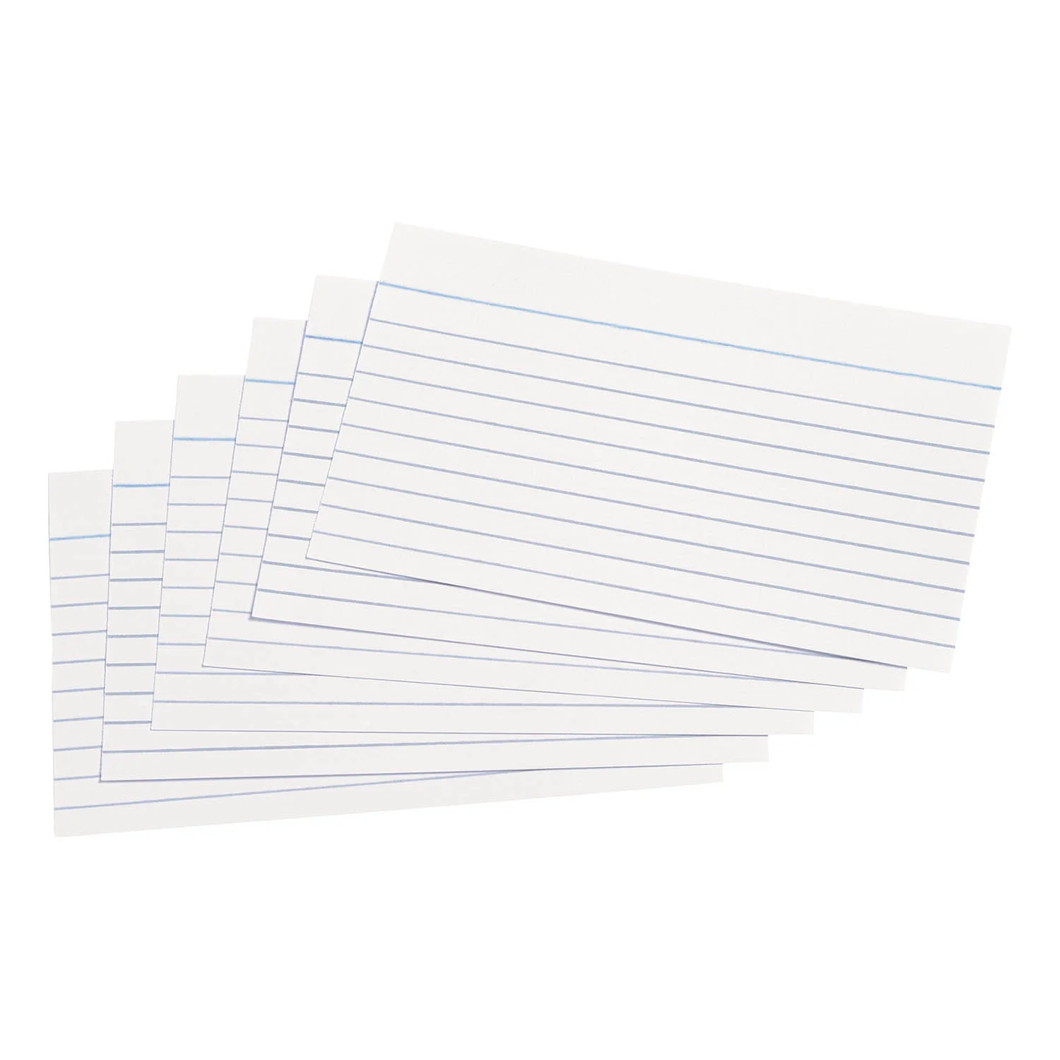 Q-Connect Record Card 127x76mm Ruled Feint White (Pack of 100) KF35204
