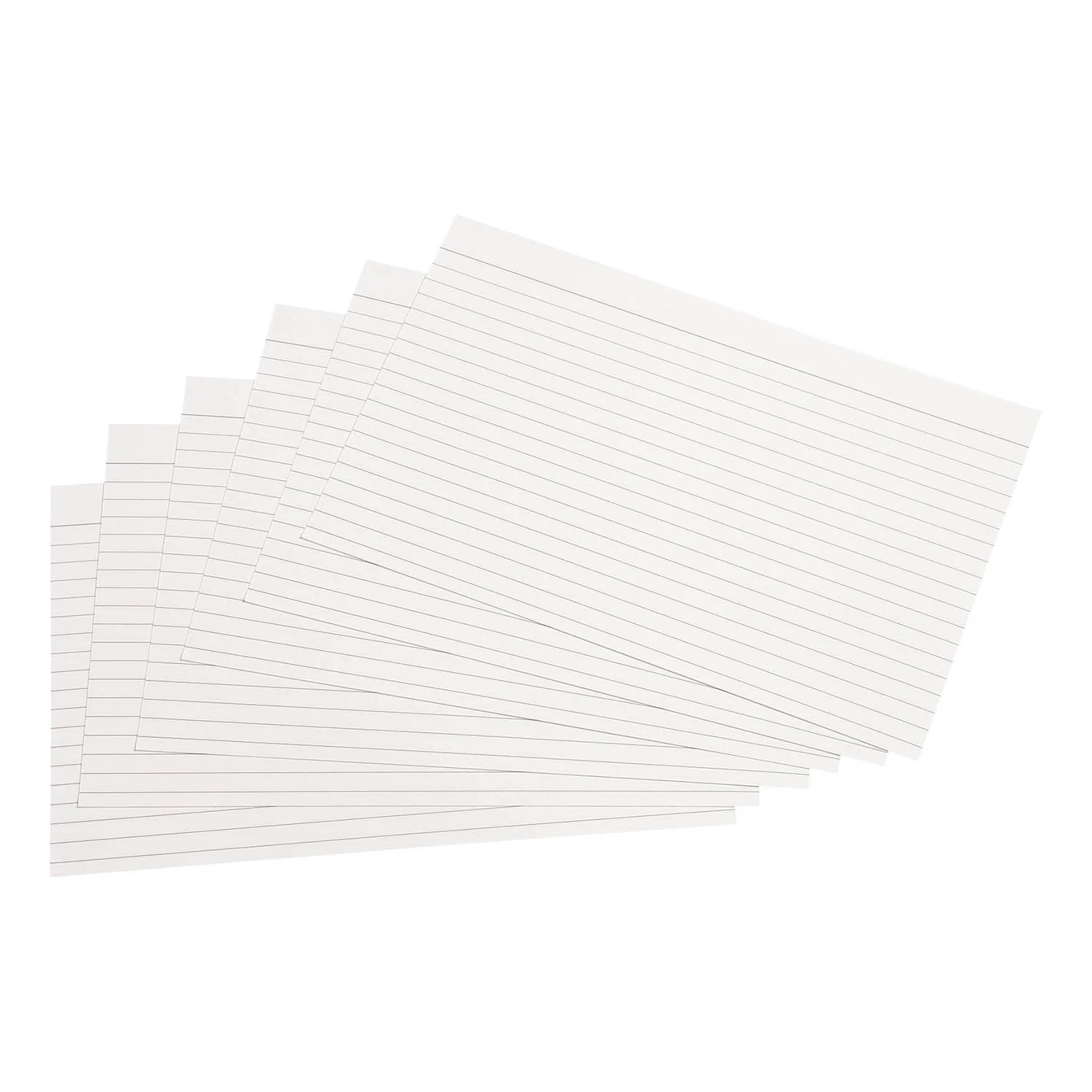 Q-Connect Record Card 203x127mm Ruled Feint White (Pack of 100) KF35206